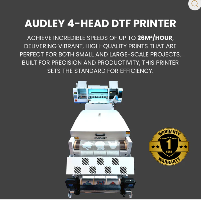 Audley 4 Printheads (i3200-A1) 24in (60cm) Premium DTF Printer